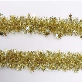 11Cm+9Cm*2M*6Ply Shiny Christmas Pet Tinsel With Stars Ornaments, Blue, Silver, Gold, Purple, Red, Light Blue - Sallys Home