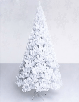 15Ft Pvc White Christmas Tree 3200T Metal Feet, Comes In 2 Cartons - Sallys Home