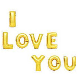 16 Inch Foil Balloon Heart Shape Written I Love You - Sallys Home