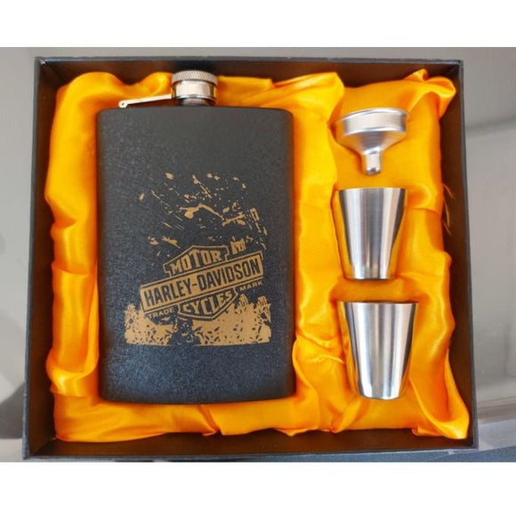Stainless Steel Liquor Whiskey Flask With Funnel And Stylish Gift Box