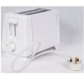 2 Slice Electric Toaster 750W, White - Sallys Home