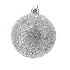 20Cm Glitter Plastic Ball, Gold, Silver, Red, Blue - Sallys Home