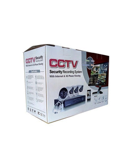 4Ch Dvr With Metal Dome Ip Camera X4, With 2Tb Hdd And Accessories Terabit White - Sallys Home