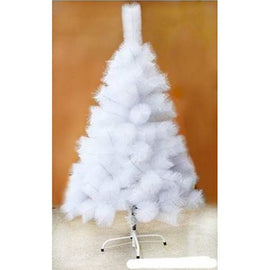 5Ft(150Cm) White Pine Needle Christmas Tree 120Tips Metal Feet - Sallys Home