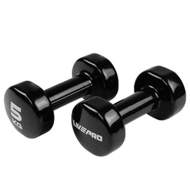 5KG STUDIO VINYL DUMBBELL COLOURED SET PAIR LIVEPRO - Sallys Home