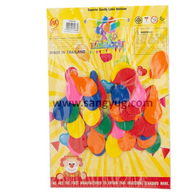 6 Inch Semi Round Balloon Standard & Pastel Assorted Color 40pcs/Car - Sallys Home