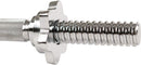 14" THREADED CHROME DUMBBELL BAR PAIRS WITH RING COLLARS WEIGHTBAR-3