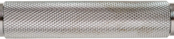 14" THREADED CHROME DUMBBELL BAR PAIRS WITH RING COLLARS WEIGHTBAR