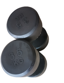 FIXED ROUND RUBBER COATED ERGONOMIC DUMBBELL PAIR-2