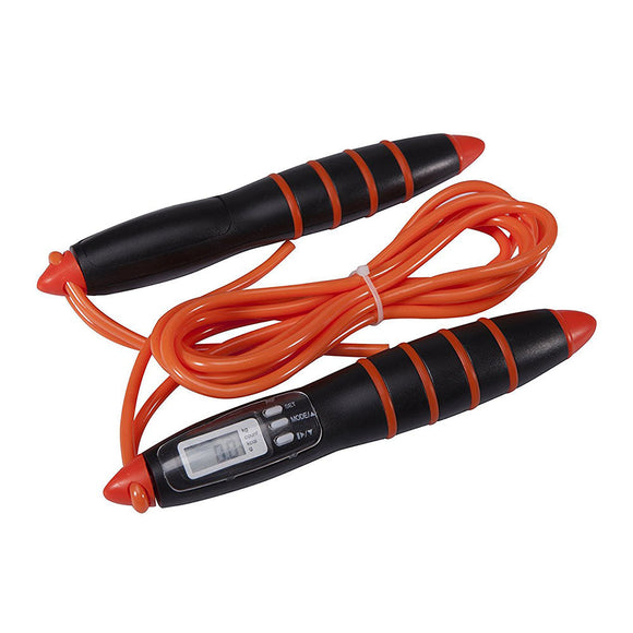 SKIPPING EXERCISE JUMP ROPE WITH COUNTER - ORANGE