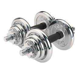 CHROME PLATED 30KG ADJUSTABLE DUMBBELL SET - 0