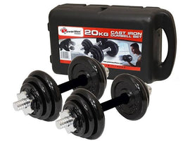 ADJUSTABLE 20KGS DUMBBELL SET WITH CARRY CASE - Sallys Home
