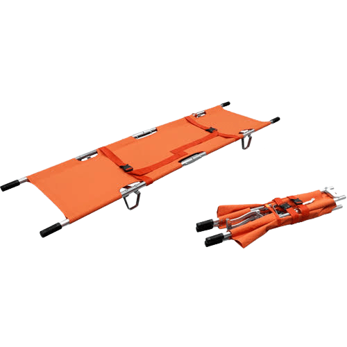 Aluminum Alloy Folding Stretcher 208*55*13cm, Folded Size : 104*17*9cm, 4.7Kg - Sallys Home
