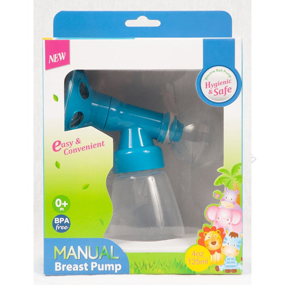 Baby Manual Breast Pump BPA Free 4Oz/125Ml, In Window Box, Jungle Buddies - Sallys Home