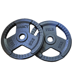 STANDARD CAST IRON TRIP GRIP BARBEL PLATE PAIR