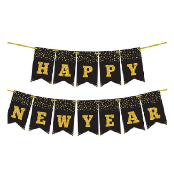 Banner Happy New Year – 19 X 78 CM - Sallys Home