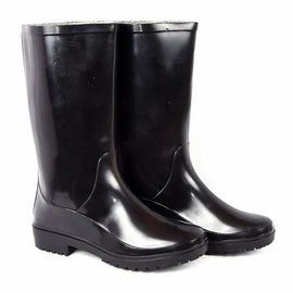 Basic Gum Boots 5 Black, White - Sallys Home