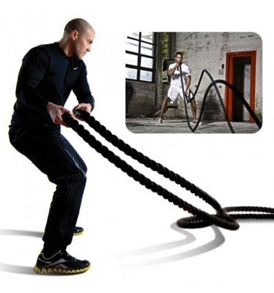 CROSS TRAINING HEAVY DUTY BATTLE ROPE 7.6KG 1.5”x 9M