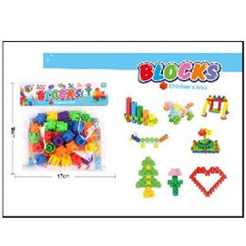 Block Set Hexagonal Shape, 37Pcs/PVC Header Bag - Sallys Home