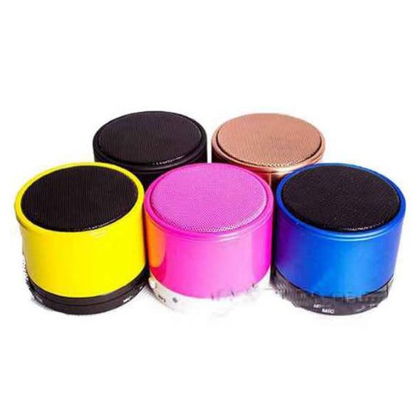 Bluetooth Speaker Tf Card+Handsfree+Fm Radio+Voice Reminding+Audio Input Bt - 1 Blue - Sallys Home