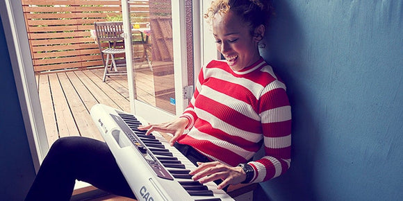 Casio Keyboard Piano Full Size CT - S200, White - Sallys Home