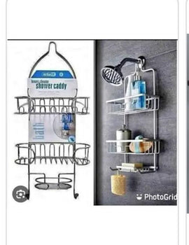 Chrome Shower Caddy Stainless Steel 3 - Tier Bathroom Organizer - Sallys Home