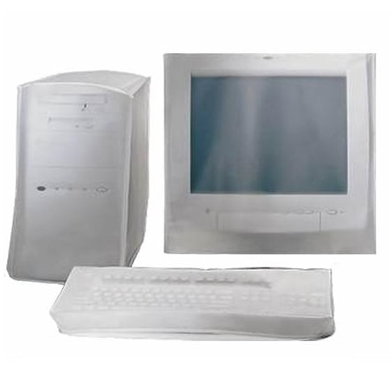 Dust Cover 3Pc Set For Atx Case & 15inch Monitor Grey - Sallys Home