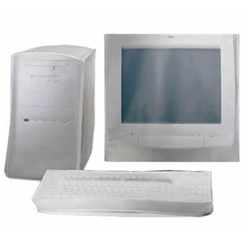 Dust Cover 3Pc Set For Atx Case & 15inch Monitor Grey - Sallys Home