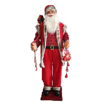Electric Dancing Santa 180Cm With Carrying Bells - Sallys Home