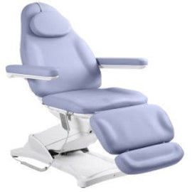 Electric Treatment Bed – PU Black Leather, Sponge, Plywood, Metal, Electric Motor, 240V With Fused UK Plug Cable - Sallys Home