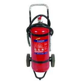 Fire Extinguisher Trolley Type Single Dry Powder 25Kg Sunpower - Sallys Home