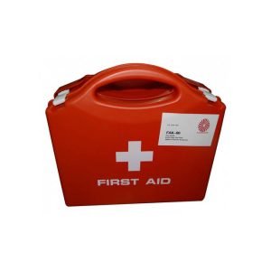 First Aid Kit In Plastic Case Orange - Sallys Home