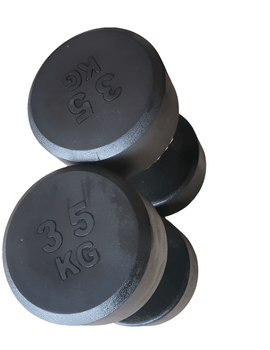 FIXED ROUND RUBBER COATED ERGONOMIC DUMBBELL PAIR - Sallys Home