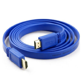 HDMI Cable Flat 1.5M, 3M Terabit Blue - Sallys Home