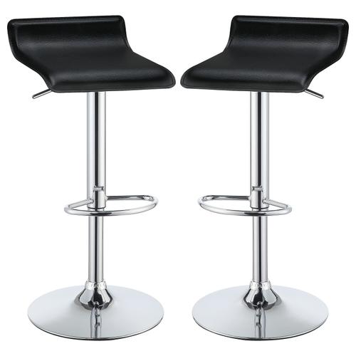 Height Adjustable Barstool Black Square – 40 x 45 x 61 - 81 cm - Sallys Home