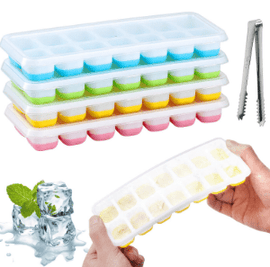 Ice Cube Tray With Holder, 14 Compartment - Sallys Home