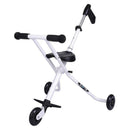 Kickboard Micro Trike Super Compact Stroller Push Tricycle Iron With Long Handle Iron White - Sallys Home