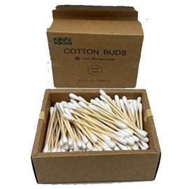 Kids Baby Care Cleaning Bamboo Sticks Cotton Buds 200 Sticks/Box, Biodegradable, Hakuna Matata - Sallys Home
