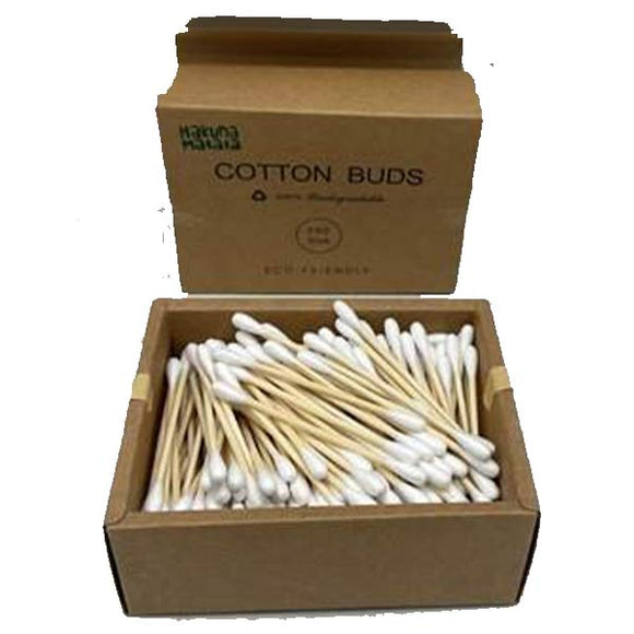 Kids Baby Care Cleaning Bamboo Sticks Cotton Buds 200 Sticks/Box, Biodegradable, Hakuna Matata - Sallys Home