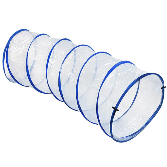 Kids Play Tunnel Clear Tunnel 270cm L x 60cm W x 60cm H - Sallys Home