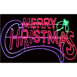 Led Motify Merry Christmas Lights ,Size:70*150Cm, 1.5M Plug Wire Length - Sallys Home