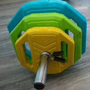 LIVEPRO 40KG STUDIO WEIGHT BARBELL SET WEIGHTBAR - Sallys Home