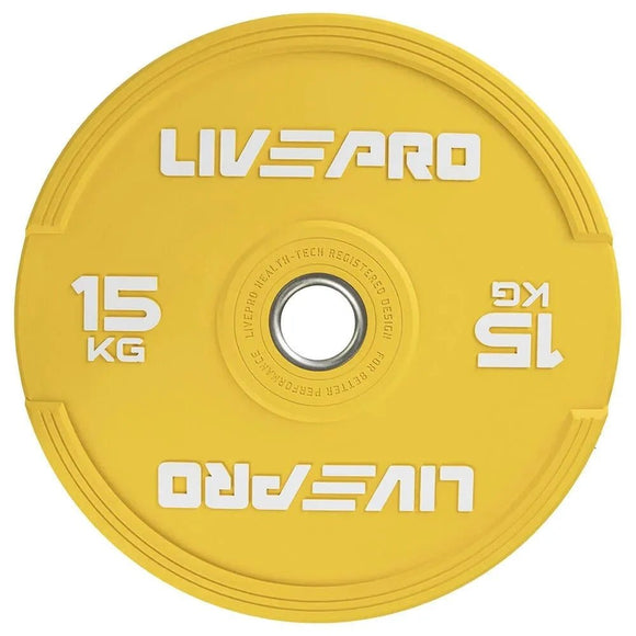 LIVEPRO ELITE COLORED RUBBER BUMPER PLATE PAIR LP8332 - Sallys Home