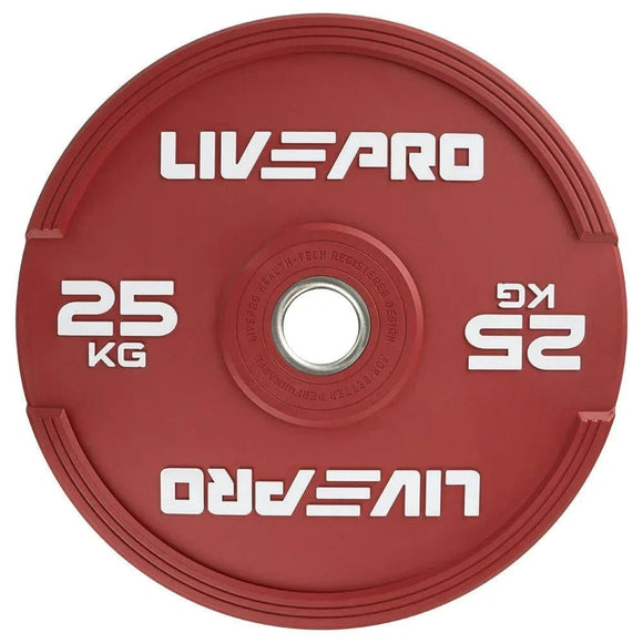 LIVEPRO ELITE COLORED RUBBER BUMPER PLATE PAIR LP8332 - Sallys Home