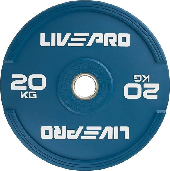 LIVEPRO ELITE COLORED RUBBER BUMPER PLATE PAIR LP8332 - Sallys Home