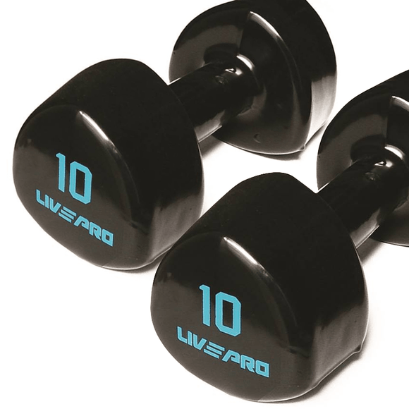 LIVEPRO STUDIO LUXURY TACTILE NEOPRENE DUMBBELL (PAIR) - Sallys Home
