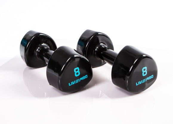 LIVEPRO STUDIO LUXURY TACTILE NEOPRENE DUMBBELL (PAIR) - Sallys Home