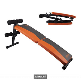 LIVEUP FOLDABLE ABDOMINAL TRAINING DECLINE SIT UP BENCH - Sallys Home