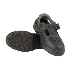 Low Cut Safety Shoe With Velcro 42 Sunpower Black - Sallys Home