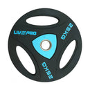 LIVEPRO TRAINING OLYMPIC URETHANE TRIP GRIP PLATE PAIR LP8020-6